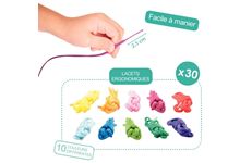 Sachet de 30 lacets 101cm coloris assortis