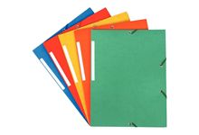 Lot de 5 chemises 3 rabats à élastiques, coloris assortis