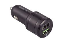 Chargeur voiture 2 ports USB noir