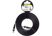 Cordon HDMI 1.4 3m noir plat