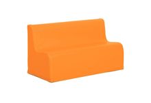 Canapé 2 place en PVC 17cm orange