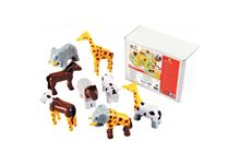 Lot de 8 puzzles 3D magnétiques, les animaux sauvages