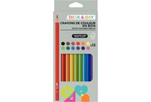 Étui de 12 crayons de couleur assortis