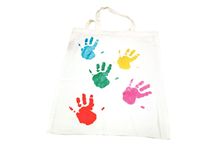 Lot de 12 sacs shopping en coton grand modèle