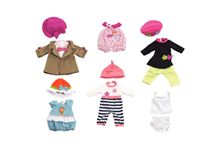 Lot de 5 tenues pour poupée fille 30 cm + sous-vêtements