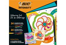 Kit coloriage de 24 feutres et 24 crayons de couleurs Intensity Access