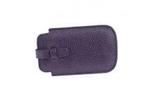 Etui smartphone cuir violet