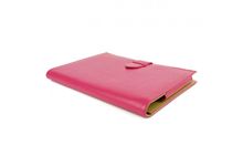 CONFERENCIER/ETUI TABLETTE UNIVERSEL A5 CUIR ROSE