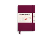 Agenda & carnet souple A5 port red 1 semaine sur 1 page 2025