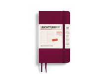 Agenda & carnet souple A6 port red 1 semaine sur 1 page 2025