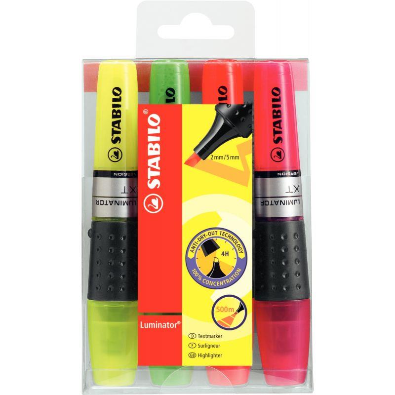 Image de  Blister de 4 surligneurs Luminator assortis 
