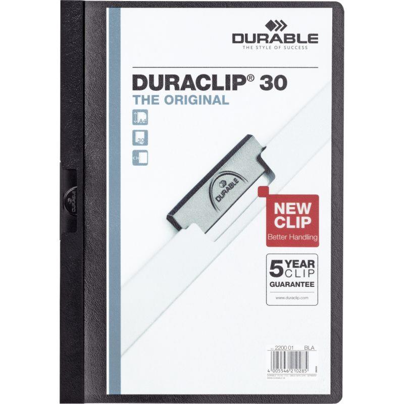 Image de  Paquet de 5 chemises  DURACLIP 3mm noir 