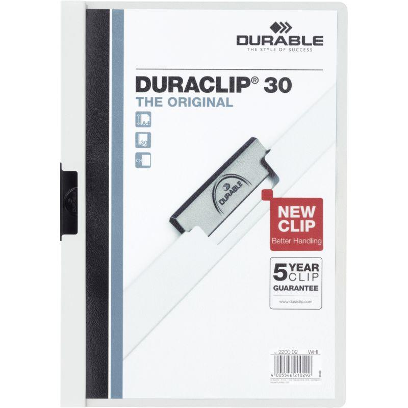 Image de  Paquet de 5 chemises  DURACLIP 3mm blanc 
