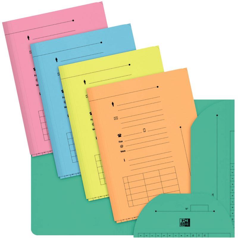 Image de  Paquet de 10 chemises HV pour dossiers suspendus, coloris pastel assortis 
