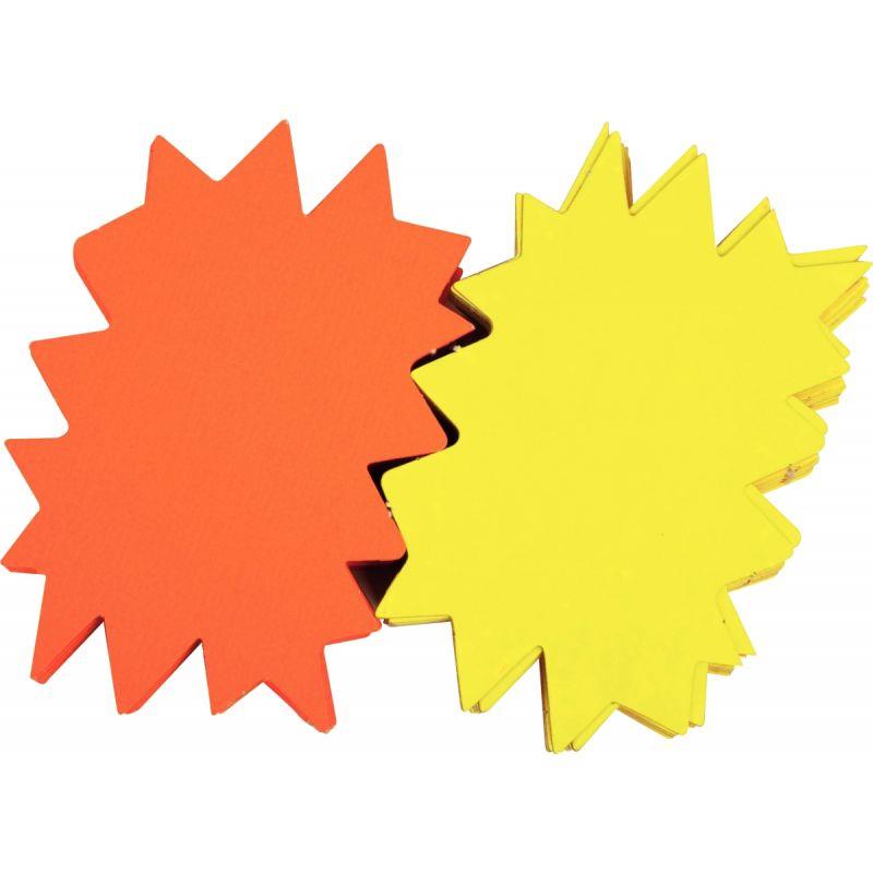 Image de  Paquet de 10 éclatés Flaconuo effaçable à sec 1 face jaune Flaconuo /1 face coloris orange Flaconuo 