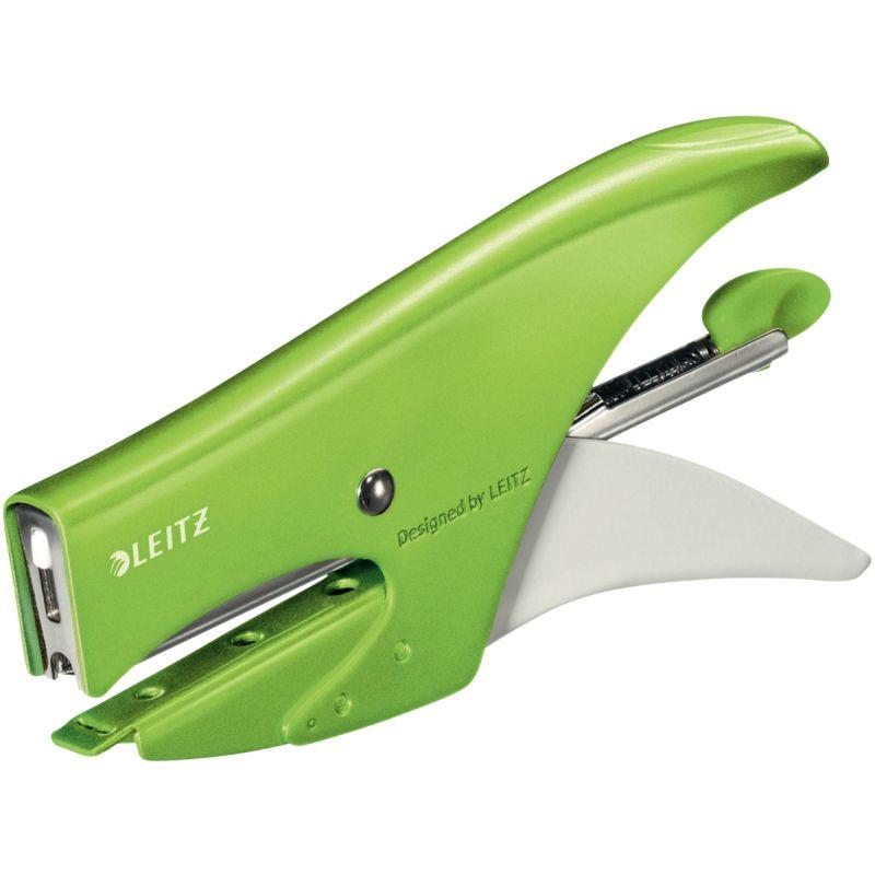 Image de  Blister agrafeuse pince Wow 15 feuilles vert 
