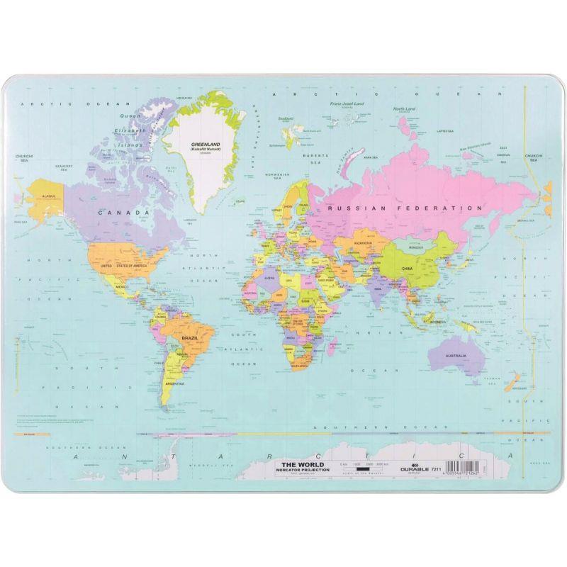 Image de  Sous-main planisphère 53x40cm 