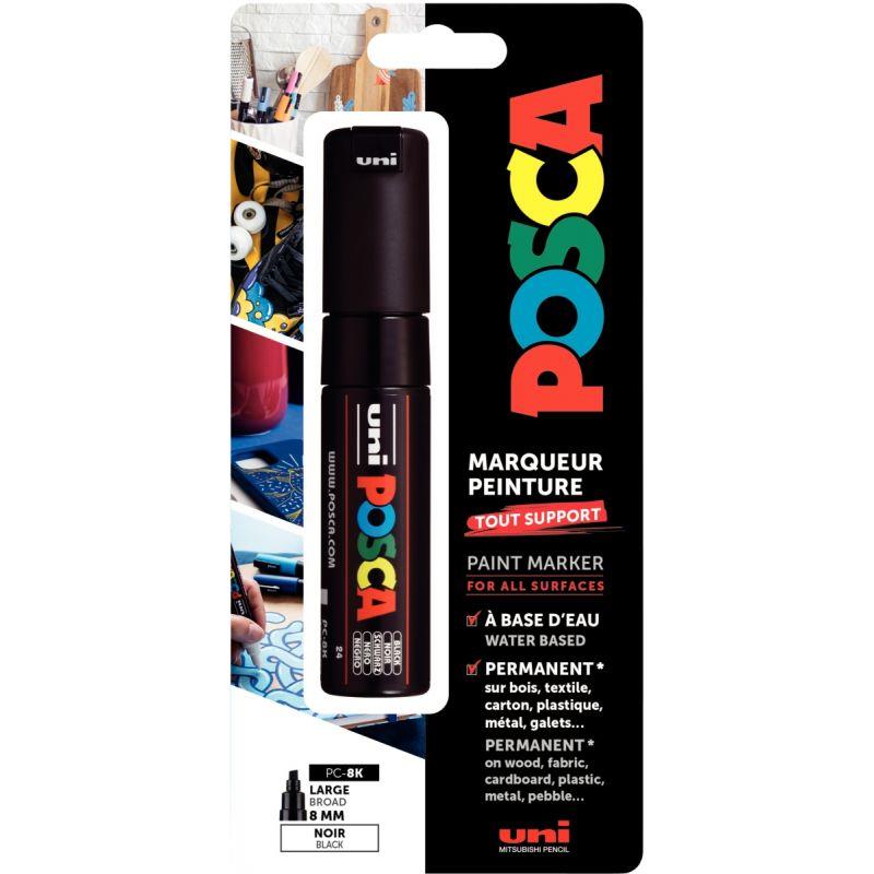 Image de  Blister de 1 marqueur Posca pointe large noir 