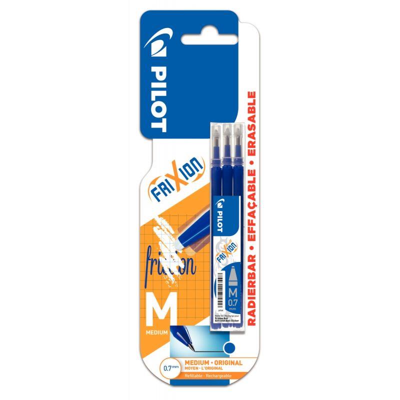 Image de  Blister de 3 recharges Frixion pointe moyenne bleues 