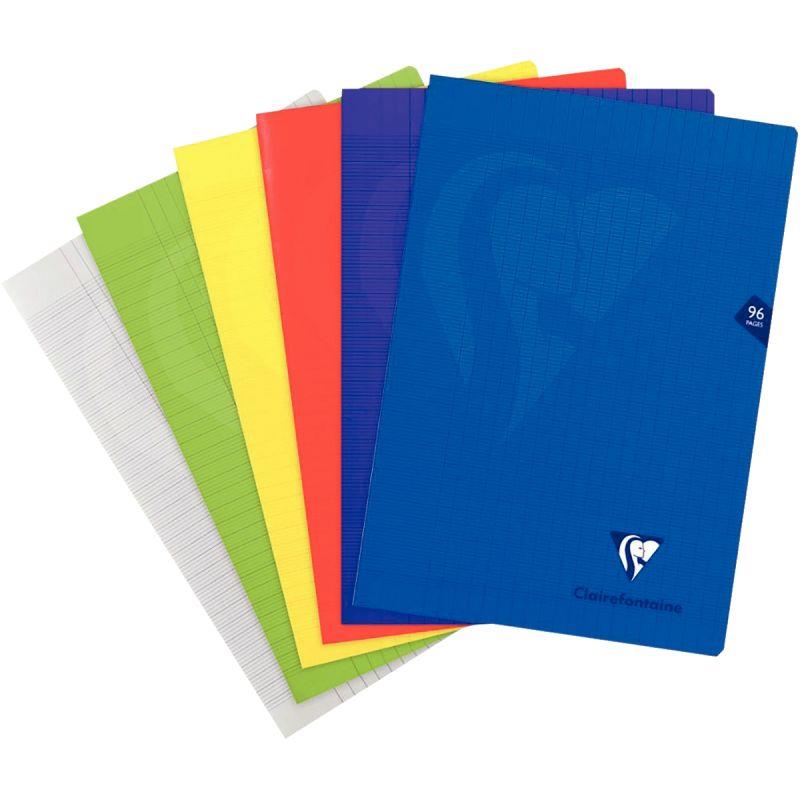 Image de  Cahier 96 pages MIMESYS, format A4, seyès, coloris assortis 