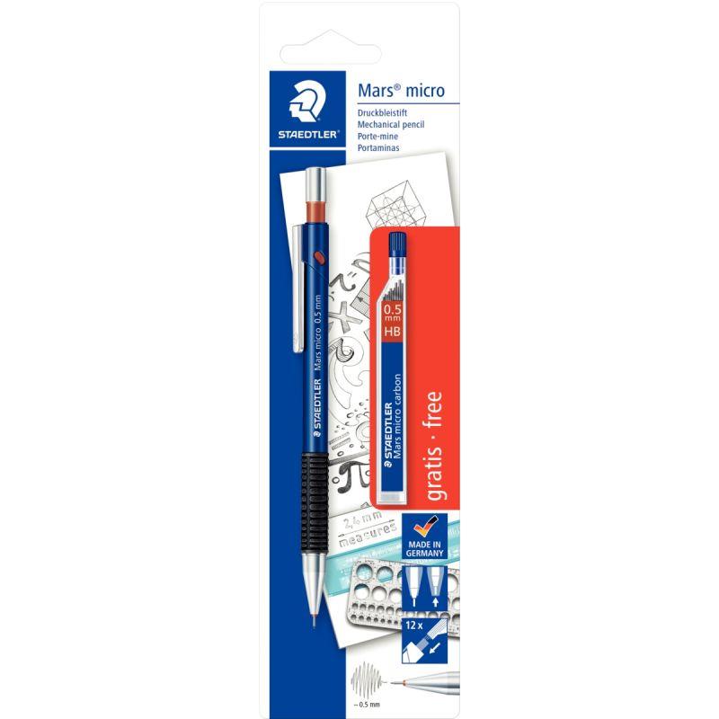 Image de  Blister de 1 portemine Mars Micro 0,5mm + mines offertes 