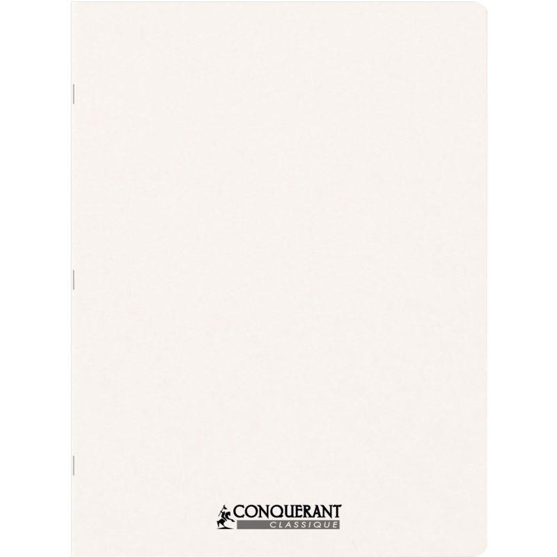 Image de  Piqûre 96 pages CONQUERANT couverture personnalisable, format 24x32 cm, seyès 