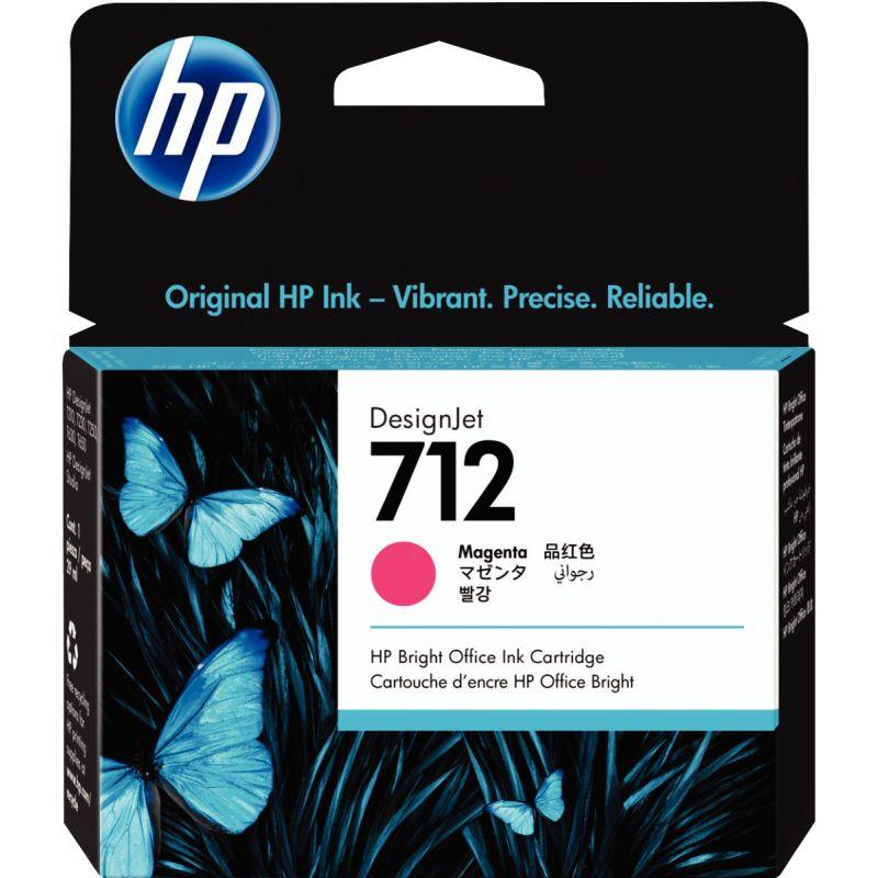 Image de  HP 712 cartouche d''encre magenta authentique (3ED68A) 