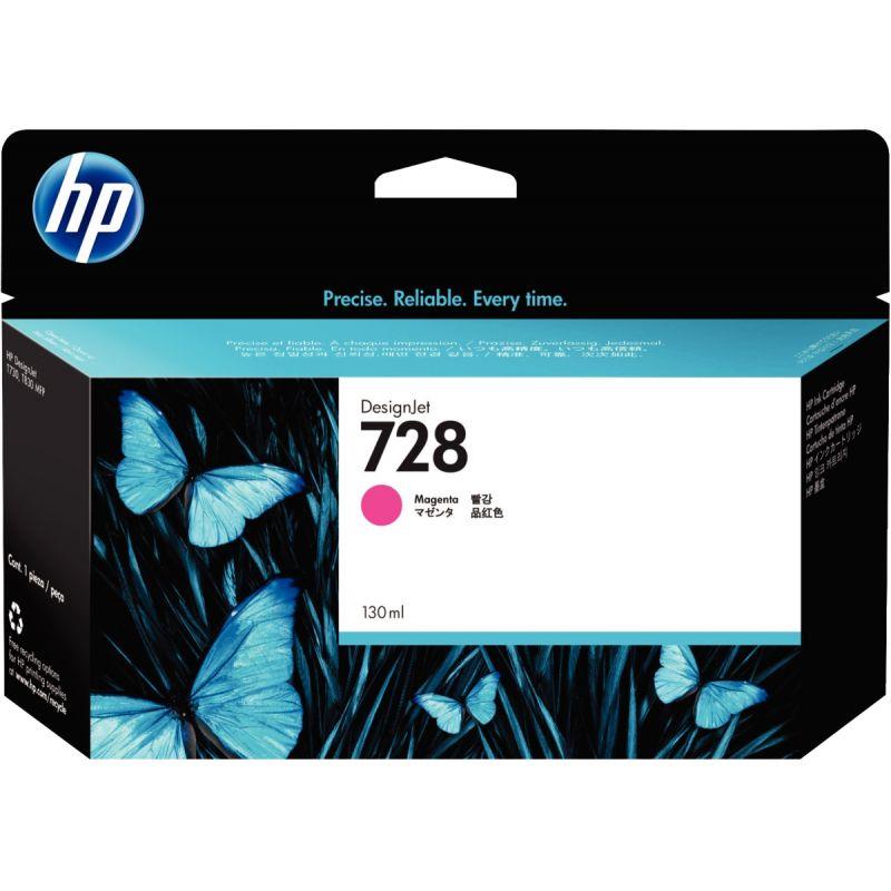 Image de  HP 728 cartouche d''encre magenta grande capacité authentique (F9J66A) 