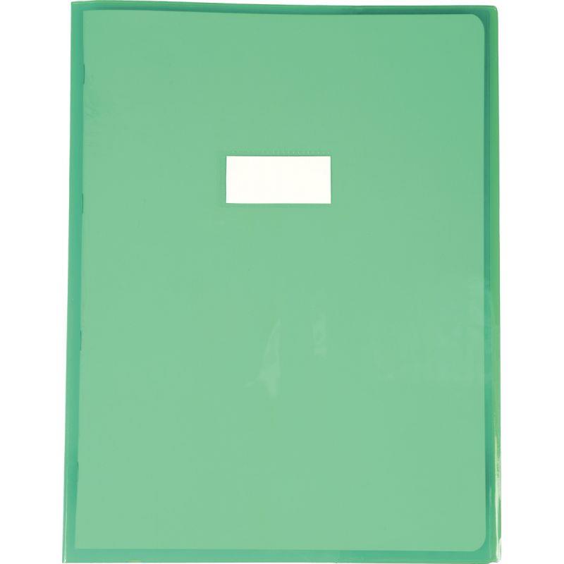 Image de  Protège-cahier cristal 24 x 32 cm 22/100 coloris vert 