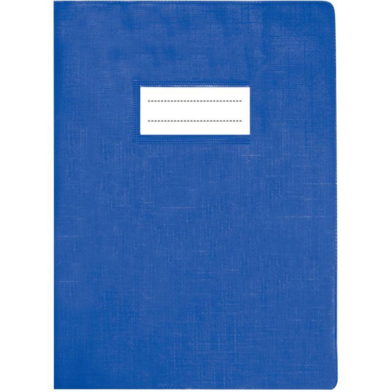 Image de  Paquet de 10 protège-cahiers avec rabats épaisseur 22/100ème 21 x 29,7 cm coloris bleu 