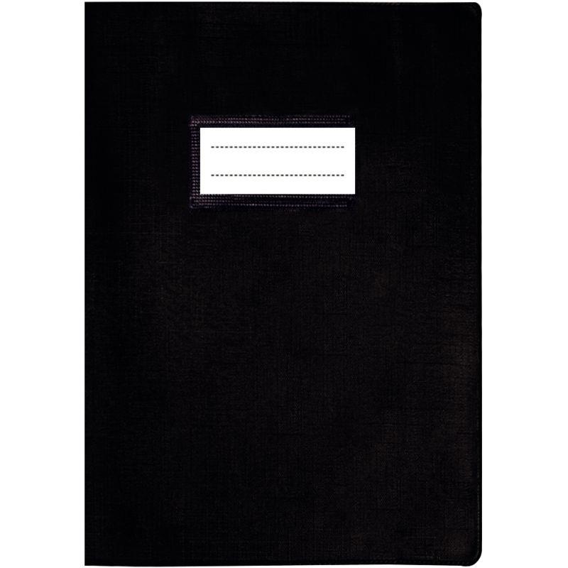 Image de  Paquet de 10 protège-cahiers avec rabats épaisseur 22/100ème 24 x 32 cm coloris noir 