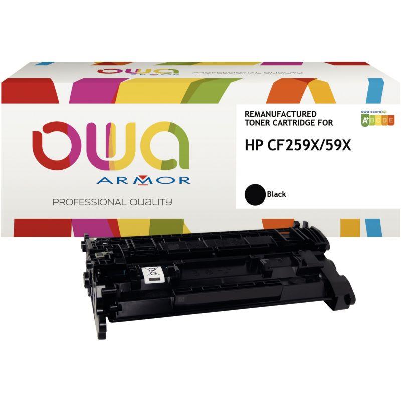 Image de  OWA cartouche laser noire haute capacité remanufacturée compatible HP 59X (CF259X) 