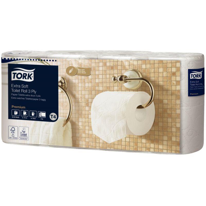 Image de  Lot de 8 rouleaux papier hygiènique Premium 3 plis 