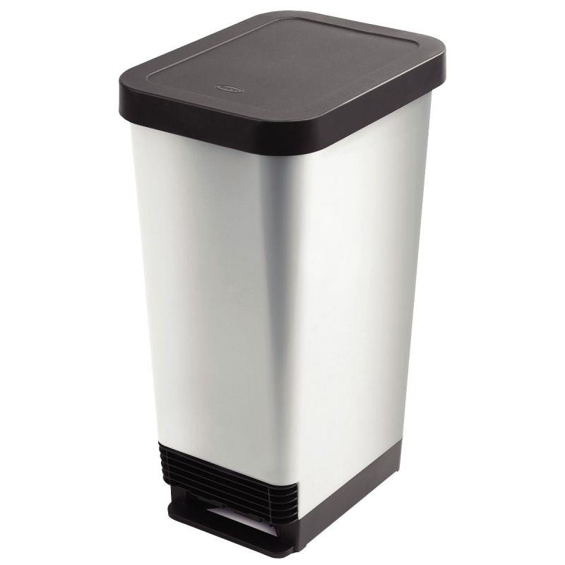 Image de  Poubelle à pédale 45L grise 
