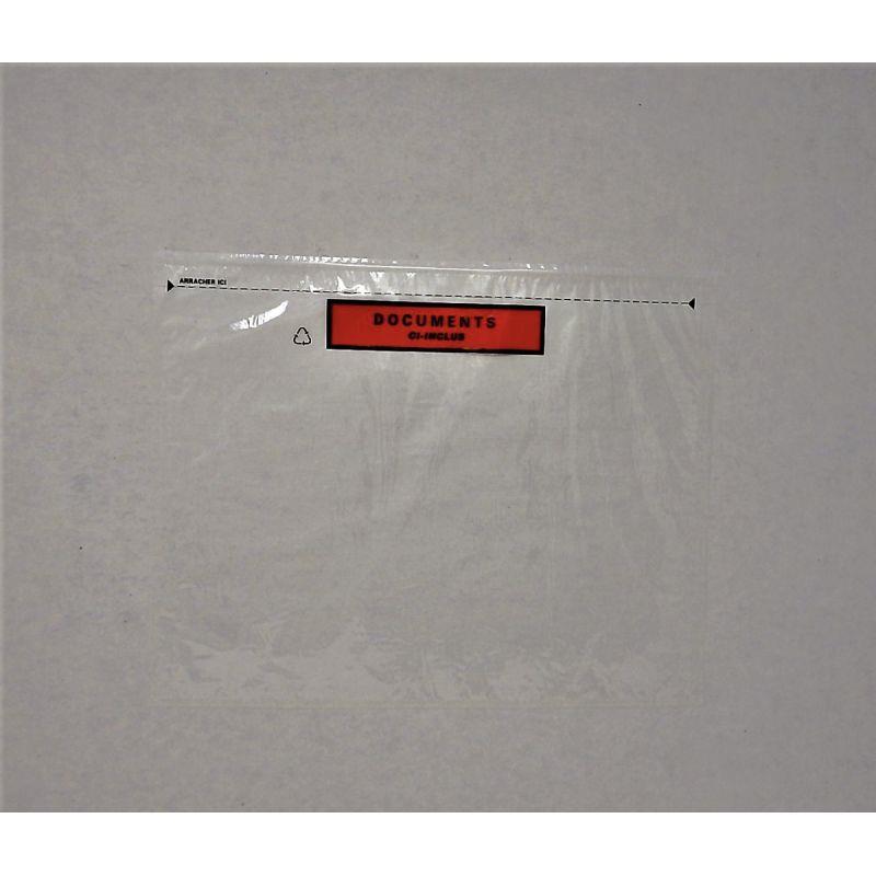 Image de  Boite de 100 pochettes adhésives documents ci-inclus 320x250mm 