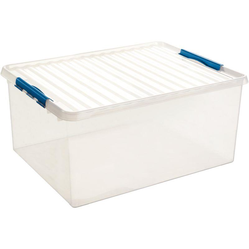 Image de  Boite de rangement QLINE 120L transparente 