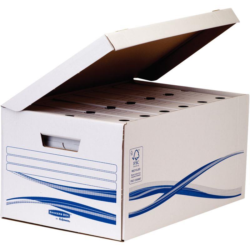 Image de  Container avec 6 boites d''archives dos 8cm blanc 