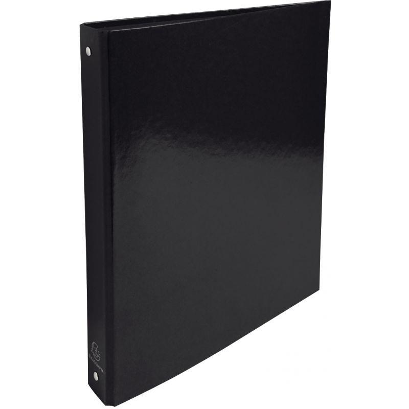 Image de  Classeur 4 anneaux en carte pelliculée IDERAMA, format A4, dos 4 cm, noir 