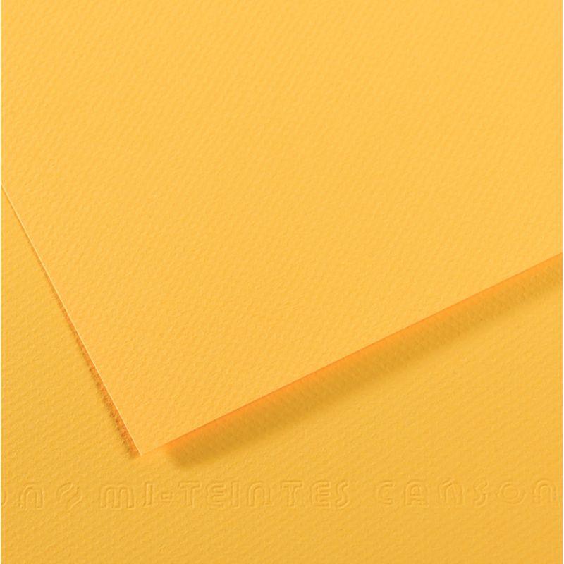 Image de  Paquet de 10 feuilles mi-teinte format 50x65cm bouton d''or 