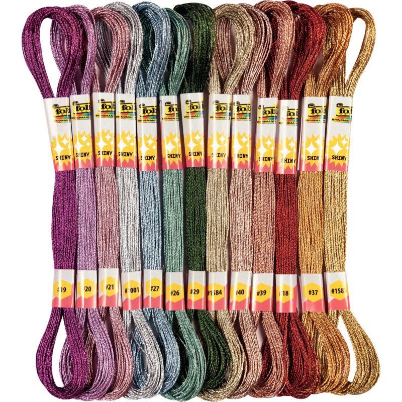 Image de  Sachet de 26 écheveaux  pour bracelets brésiliens métallisés 