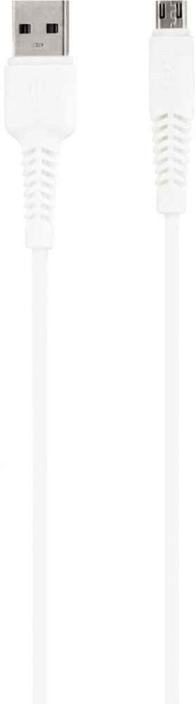 Image de  Cable USB/micro USB 1 mètre blanc 