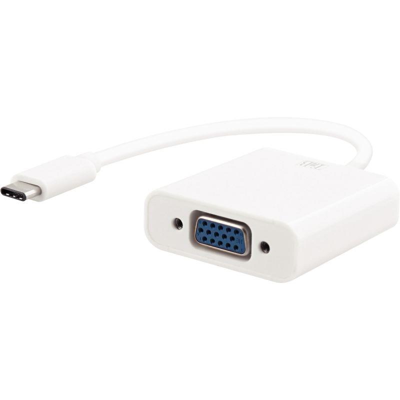 Image de  Adaptateur USB-C vers VGA blanc 