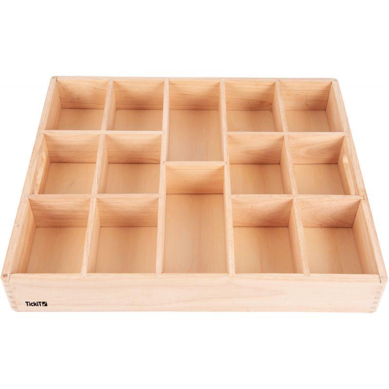 Image de  Plateau en bois 14 compartiments 