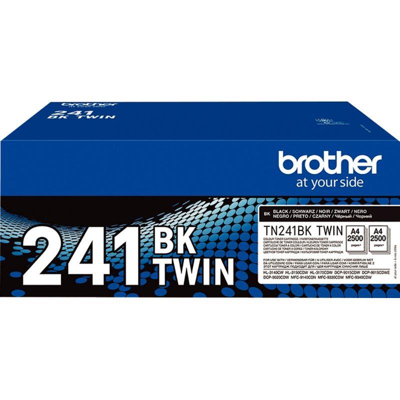 Image de  Brother TN241BKTWIN pack de 2 toners laser noir authentique 