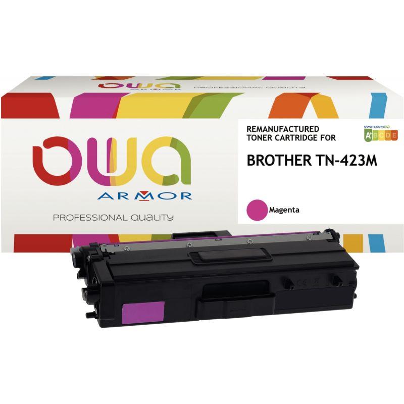 Image de  OWA cartouche laser magenta haute capacité remanufacturée compatible Brother TN423M 