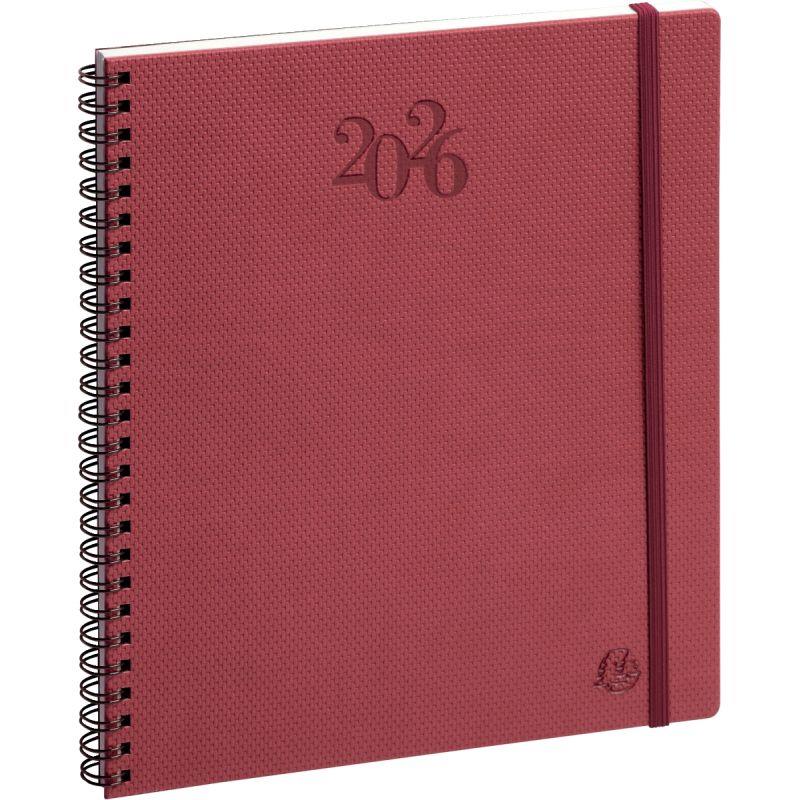 Image de  Agenda semainier Swan 15x17cm bordeaux 