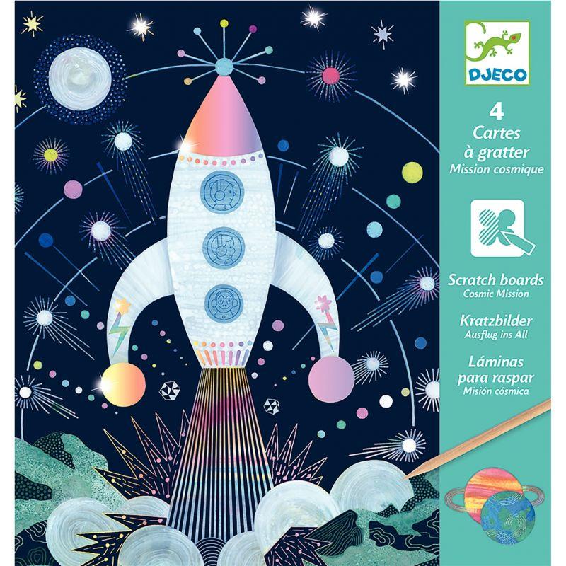 Image de  Carte à gratter mission cosmique 