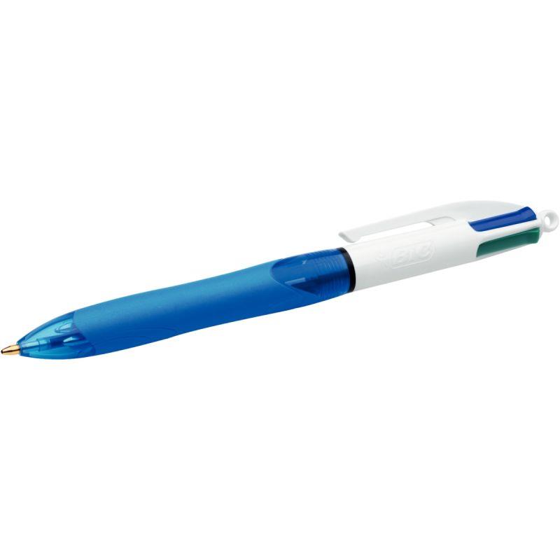Image de  Stylo bille 4 Couleurs grip bleu 