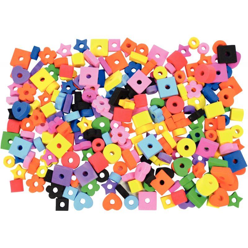 Image de  Sachet  environ 250 perles mousse assorties 