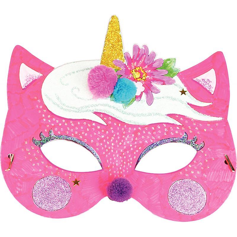 Image de  Lot de 8 masques carton licorne et super héros 